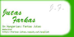 jutas farkas business card